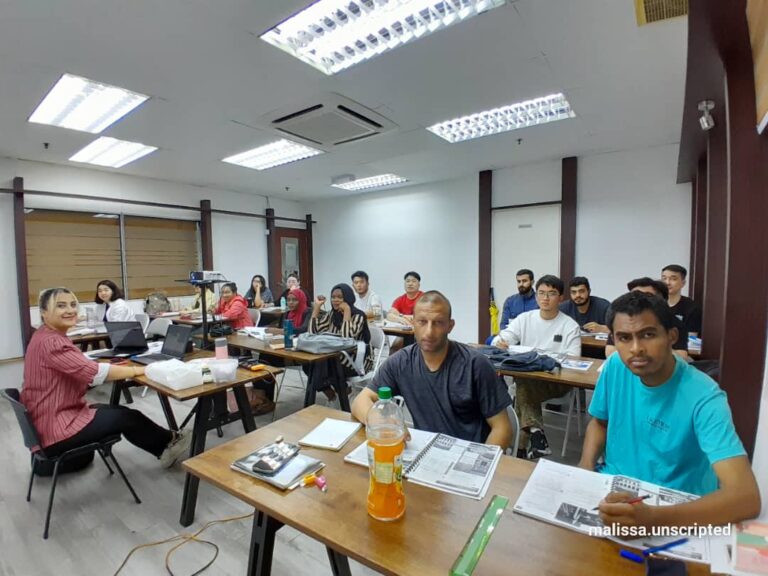 english language class current session with immense learning experience